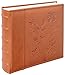 Golden State Art, Brown Photo Album for 200 4x6 Pictures with Memo, Faux Leather Cover