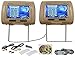 Rockville RTSVD961-BG 9” Beige Touchscreen Dual DVD/HDMI Car Headrest Monitors