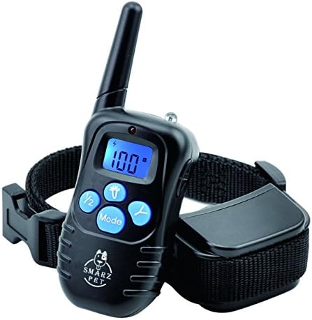 "Clearance Sale" SMARZ PET LCD IP45 Waterproof and Rechargeable Remote Dog Training Collar with 100 levels of Beep, Vibration and Shock Electronic Collar 1 for 1