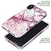 iPhone X Case for Girls, GOLINK Marble Series Slim-Fit Ultra-Thin Anti-Scratch Shock Proof Dust Proof Anti-Finger Print TPU Gel Case for iPhone X - Pink Line Marble
