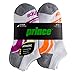 Prince Womens No Show Performance Socks for Running, Tennis, and Casual Use (Pack of 6) - White