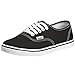 Vans Unisex Authentic Lo Pro Skate Shoe (9 B(M) US Women/7.5 D(M) US Men, Black/True White)