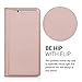 kwmobile Practical and chic FLIP COVER protective shell for ZTE Axon 7 Mini in rose gold