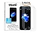 [3-PACK] Ubelli for iPhone 8 Plus / 7 Plus / 6 Plus [Tempered Glass] Screen Protector 0.3mm Ultra Thin 9H Hardness 2.5D Round Edge with Lifetime Replacement Guarantee