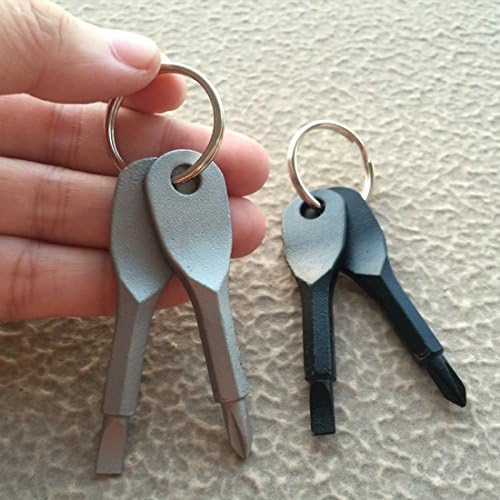 SAE Wrench - 1 Set Screwdrivers Key Shape Precision Cast Steel Mini Slotted Keychain Pocket Repair EDC - Locksmith Chrome Orthodontic Plier Gear Vanadium Screwdriver Jakemy Tool Multifunctional S