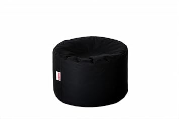 Comfy Bean Bags Outdoor Corner Puffs - Size Large - Filled With Bean Filler (Black)