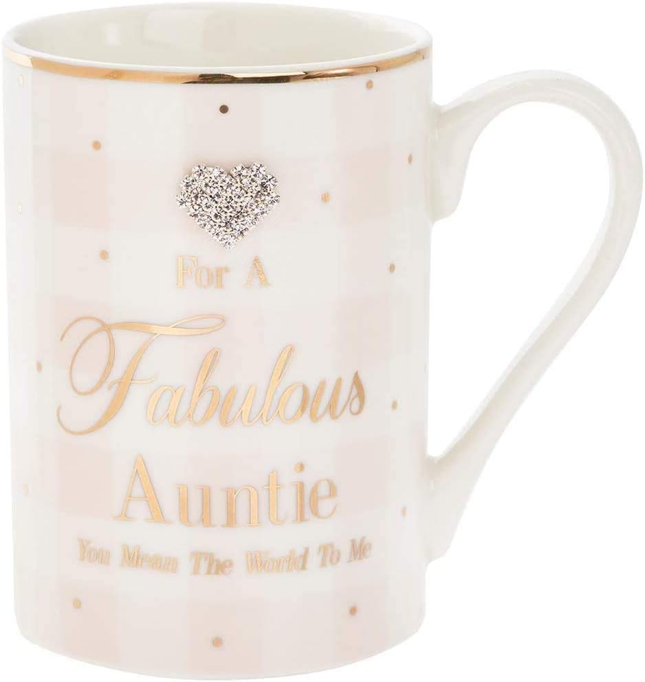 LEONARDO Lesser Pavey Mad Dots For A Fabulous Auntie Gift Mug #LP33865, White