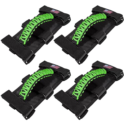 The Grab 4-Pack Black Roll Bar Grab Handles For Jeep Wrangler CJ, YJ, TJ, JK, JL - Universal Straps Roll Bar Handles For Jeep Cj Yj Tj Jk Jl - Foto 12