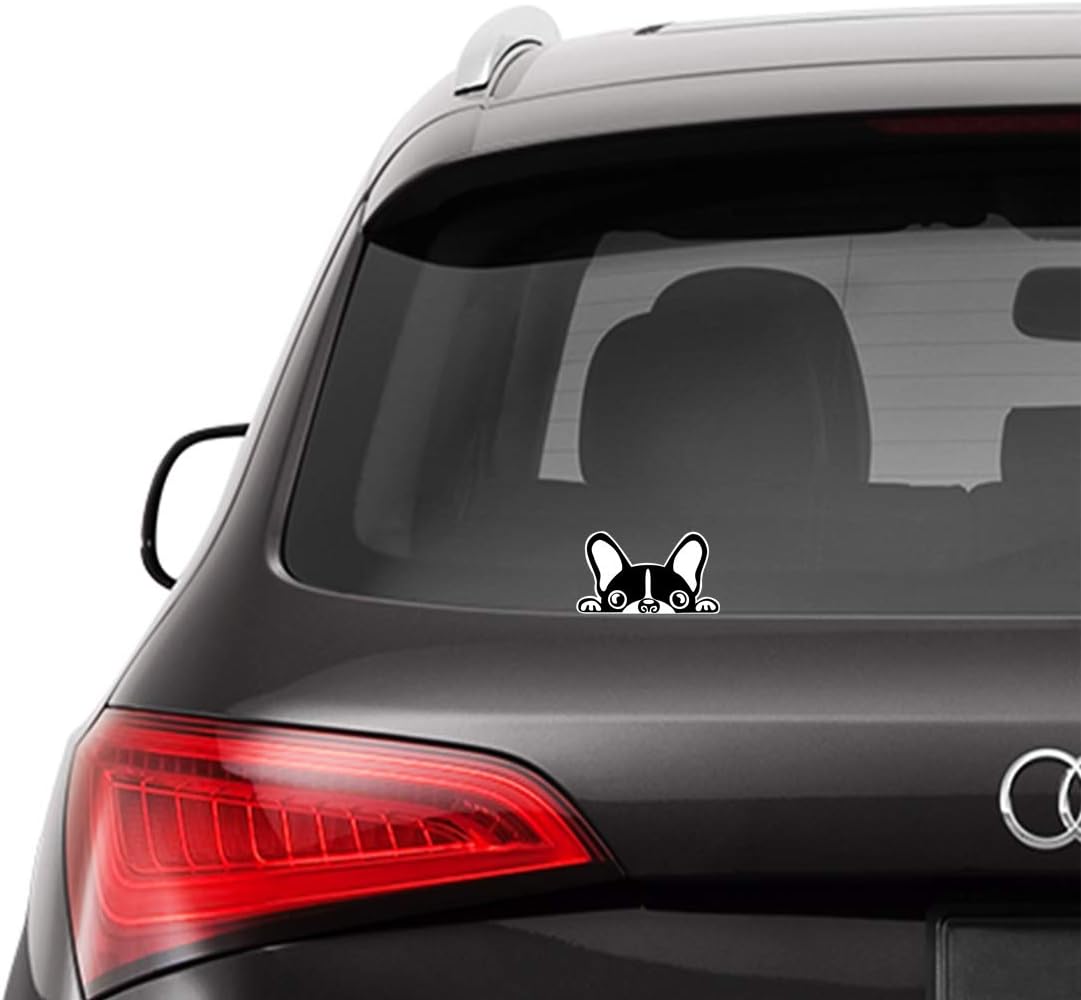 SkinoEu® 1 x Vinyl Self-Adhesive Stickers Cartoon Funny French Bulldog Laptop iPad Car Window Auto Moto Motorcycle Helmet Bike Skate Truck Racing Tuning B 88 - Image 5