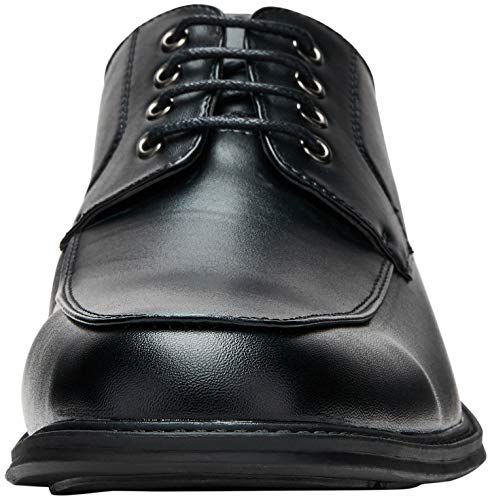 VEPOSE Men's Dress Shoes Formal Square Toe Lace up Oxfords(12,Black-b) - Thumbnail 3