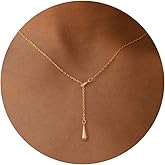 BSGRL Gold Necklace for Women- 14K Gold Plated Dainty Cross Flower Bow Italian Horn Animal Boot Sea Beach Necklace for Women