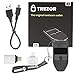 Trezor One - Black Bitcoin Hardware Wallet Bundle with Bonus VUVIV Micro-USB Adapter & USB-C Adapter for MacBook