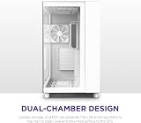 NZXT H9 Flow Dual-Chamber ATX Mid-Tower Case White 360mm Radiator Support view 4