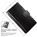 CASEOWL Compatible for iPhone X Case Wallet with Magnetic Detachable Case,9 Card Slots,Wrist Strap, 2 in 1 Folio Flip Premium PU Leather Wallet Case (Black)