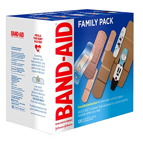 BandAid Brand Adhesive Bandage Family Variety Pack in Assorted Sizes