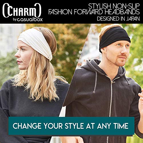 DOMEI 4PCS Mens Athletic Headbands Workout Sweat Bands Headbands Men Fitness Hair Band for Running, Cycling, and Football