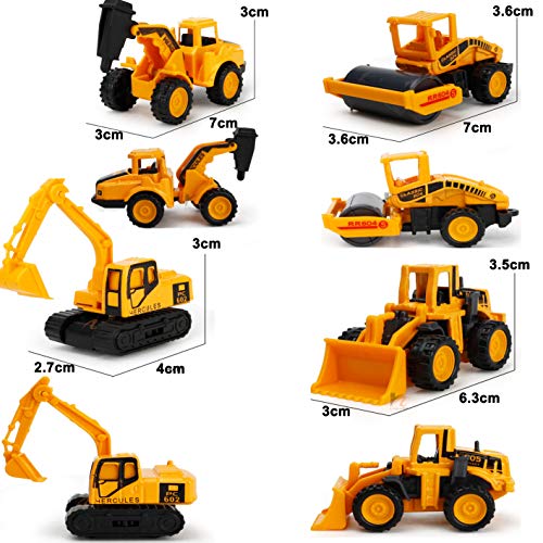 image for EASTiii Die-cast Construction Truck Vehicle Car Toy Set Play Vehicles 