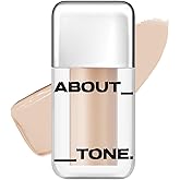 ABOUT TONE Skin Layer Cover Fit Concealer 5 Colors - Ultra Adherence Super Comfort Fit Liquid Concealer 24 Hours Long-Lasting Lightweight Coverage Vegan Korean Face Makeup (23 NATURAL, 0.2)