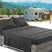 Nestl Dark Grey Short Queen Sheets for RV, Hotel Luxury RV Queen Sheets Set, 4 Piece Fitted Bed Sheet Set and Pillowcases, Super Soft, Wrinkle-Free, and Breathable Camper Bedding