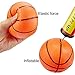 Norme 8 Pcs Mini Basketballs with Inflation Pump Small Inflatable Rubber Basketball Mini Ball Hoop for Beginner Indoor Outdoor Sports Pool Party Favors(4 Inch,Orange)