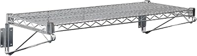 Vogue Steel Wire Wall Shelf 1220mm Chrome Coated Steel 30kg