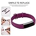 iGK Replacement Bands Compatible for Fitbit Alta and Fitbit Alta HR, Newest Adjustable Sport Strap Smartwatch Fitness Wristbands Fuchsia Small