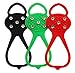 JSHANMEI Snow Cleats Ice Traction Cleats Grips Grippers Gabbers Aids Device Cover for Shoes/Boots/Crampons, Outdoor Easy Slip on, Anti Slip Over Shoe Spikes Footwatre