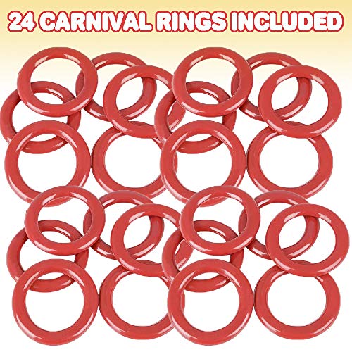 Gamie Plastic Carnival Rings - Pack of 24-2.5 Inch Rings for Ring Toss - Fun Target Toys - Cool Home - //coolthings.us