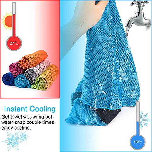 MENOLY-10-Pack-Cooling-Towel-Ice-Towel-Microfiber-Towel-Soft-Breathable-Chilly-Towel-for-Sports-Gym-Yoga-Camping-Running-Fitness-Workout-More-Activities-10-Colors