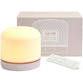 NEOM Wellbeing Pod Luxe Electric Essential Oil Diffuser, Remote | Scents up to 60m2; up to 12hrs mist; breathing mode &amp; night light; mains-powered