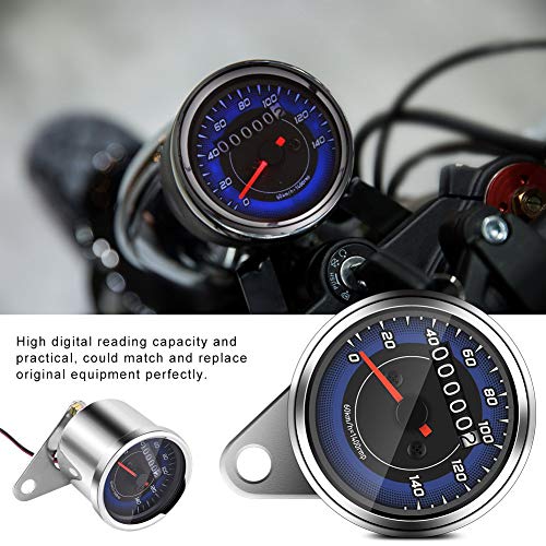 Motorfiets Odometer - 1 st Universele Motorfiets Speedometer Odometer Motorfiets Speedometer Gauge KM/H Speedo Meter met… - Image 4