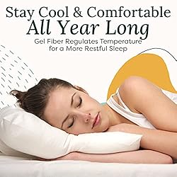Zen Bamboo Cooling Pillows For Sleeping King Size Bed Pillow Set