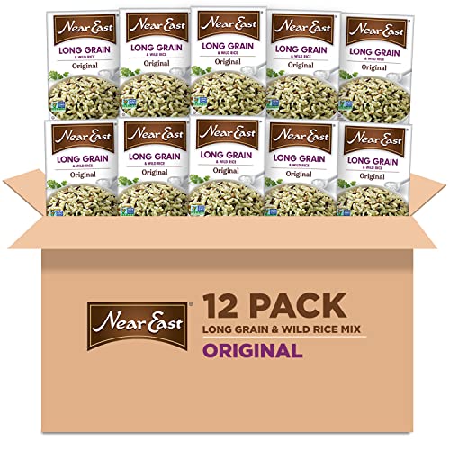 Near East Rice Pilaf Mix, Original & Wild Rice, 6oz Boxes (12 Pack) Pricepulse