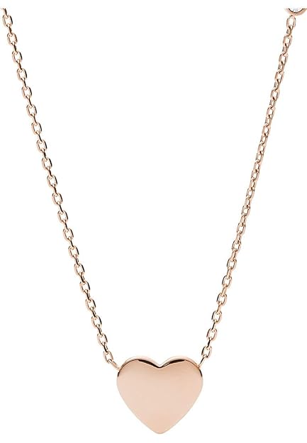 Fossil Damen-Ketten mit Anhänger & Anhänger Edelstahl zirkonia JF03081791