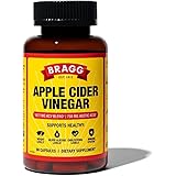 Bragg Apple Cider Vinegar Capsules - Vitamin D3 & Zinc - 750mg of Acetic Acid – Immune & Weight Management Support - Non-GMO,