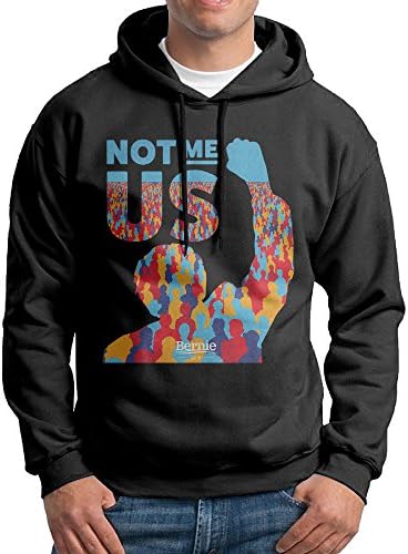 Pong Men's Hoodies Not Me Us Bernie Sanders Size S Black