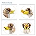 HaloVa Dog Muzzle, Anti Bite Duck Mouth Shape Dog Mouth Covers, Anti-called Silicone Muzzle Masks Pet Mouth Set, Yellow, Small