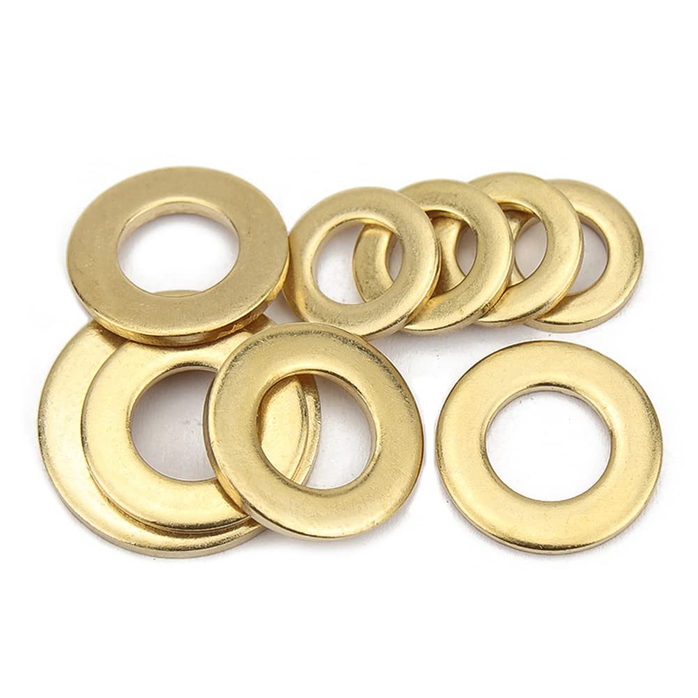 CONPHERON Brass Flat Washers M16, Round Penny Washers for Screws Bolts (M16*30 * 3.0 mm,6 pcs) โ image 1