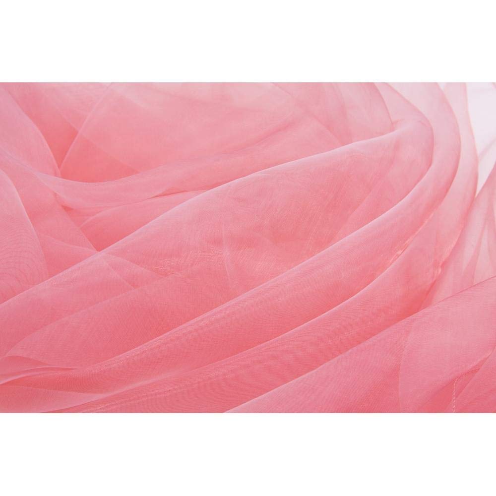 RCZ Decor 6125us Organza Roll-137cm x 40 Yards | Coral | 1 Pc. Fabric Roll