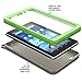 Poetic Fire 7 2015 Case, Revolution [Premium Rugged][Shock Absorption & Dust Resistant] Complete Protection Hybrid Case w/Built-in Screen Protector for Amazon Fire 7 5th Gen (2015) Green/Gray