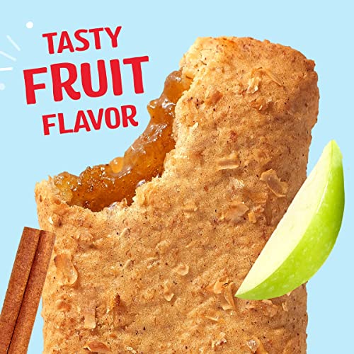 NUTRI-GRAIN BREAKFAST BARS, MADE WITH 10G WHOLE GRAINS, SNACK BARS, APPLE CINNAMON, 20.8OZ BOX, 16 COUNT (PACK OF 3)