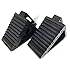 MaxxHaul 2 pack 70472 Solid Rubber Heavy Duty Black Wheel Chock, 8" Long x 4" Wide x 6" high-2 Pack, 2 pack