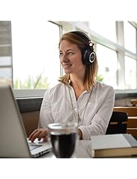 KOSS bt540i Full Size Auriculares Bluetooth, Negro con adornos de plata Negro con orilla plateada