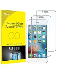 JETech - Protector de pantalla para Apple iPhone 6 Plus y iPhone 6s Plus (5,5 pulgadas, cristal templado, 2 unidades)