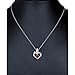 Sterling Silver Garnet Heart Pendant (0.90 CT) With 18 Inch Chain
