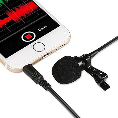 Donner DM-1 Lapel Microphone Mini Clip-on Omnidirectional Condenser Lavalier Mic