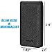Money Clip, INJOYLIFE Genuine Leather Strong Magnetic Money Clip Front Pocket Wallet Minimalist Business Credit Card Holder for Mens (Black)