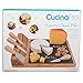Cheese Board and Knife Set - Wooden Chalkboard Slate Serving Platter w Magnetic Knife Strip - Charcuterie Appetizer Tray for Cheese, Crackers, Meats - Great Housewarming Gift!