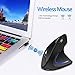More&Better Wireless Vertical Mouse 2.4G USB Rechargeable Ergonomic Optical Computer Mouse, Black