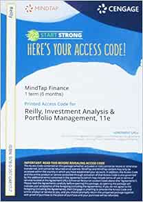 Amazon.com: MindTap Finance 1 term (6 months) Printed ...